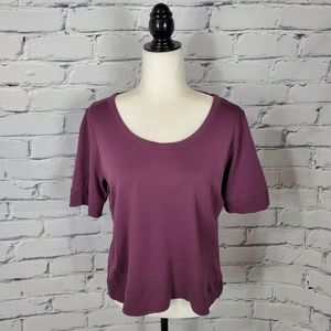 Peruvian Connection Purple Short Sleeve Tee